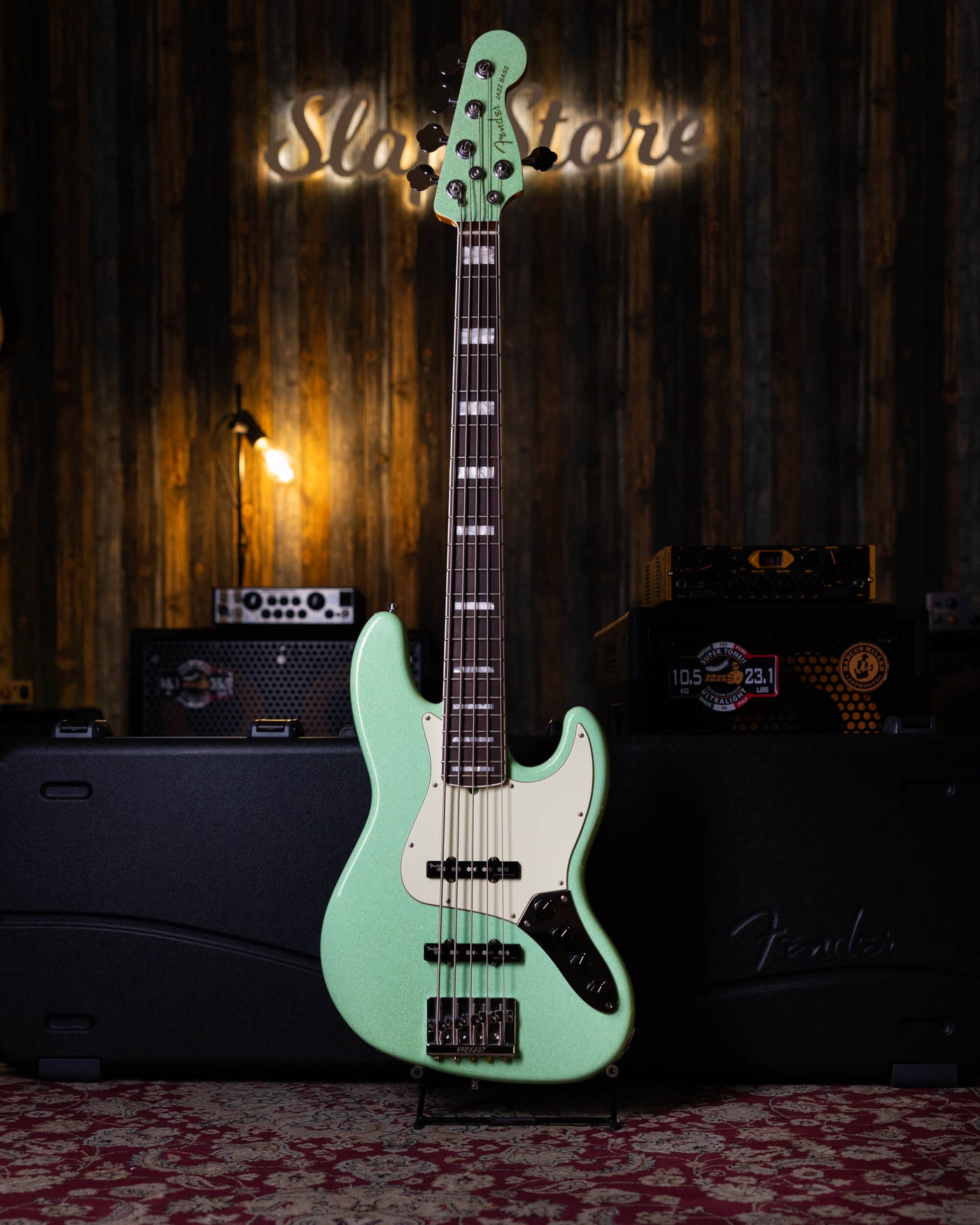 Fender Jazz Bass American Ultra V Mystic Surf Green 2022 - Bajo Eléctrico