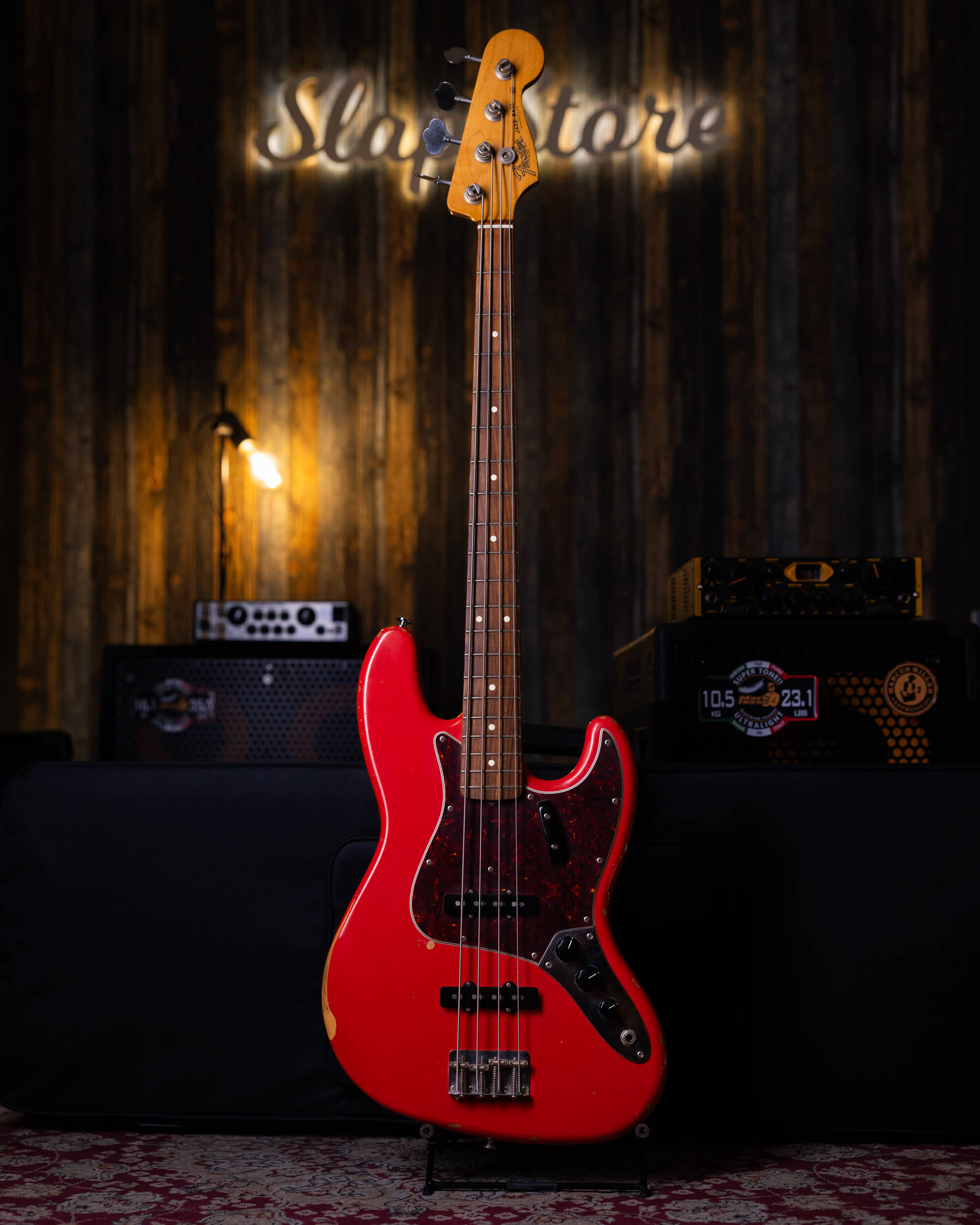 Fender Jazz Bass レッド Fender Jazz Bass Red Worn 60's Fiesta Red 2017 - Bajo Eléctrico