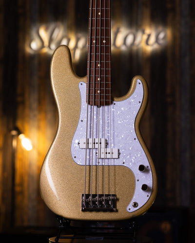 Fender Precision American Standard V Sparkle Shoreline Gold 2013 - Bajo Eléctrico