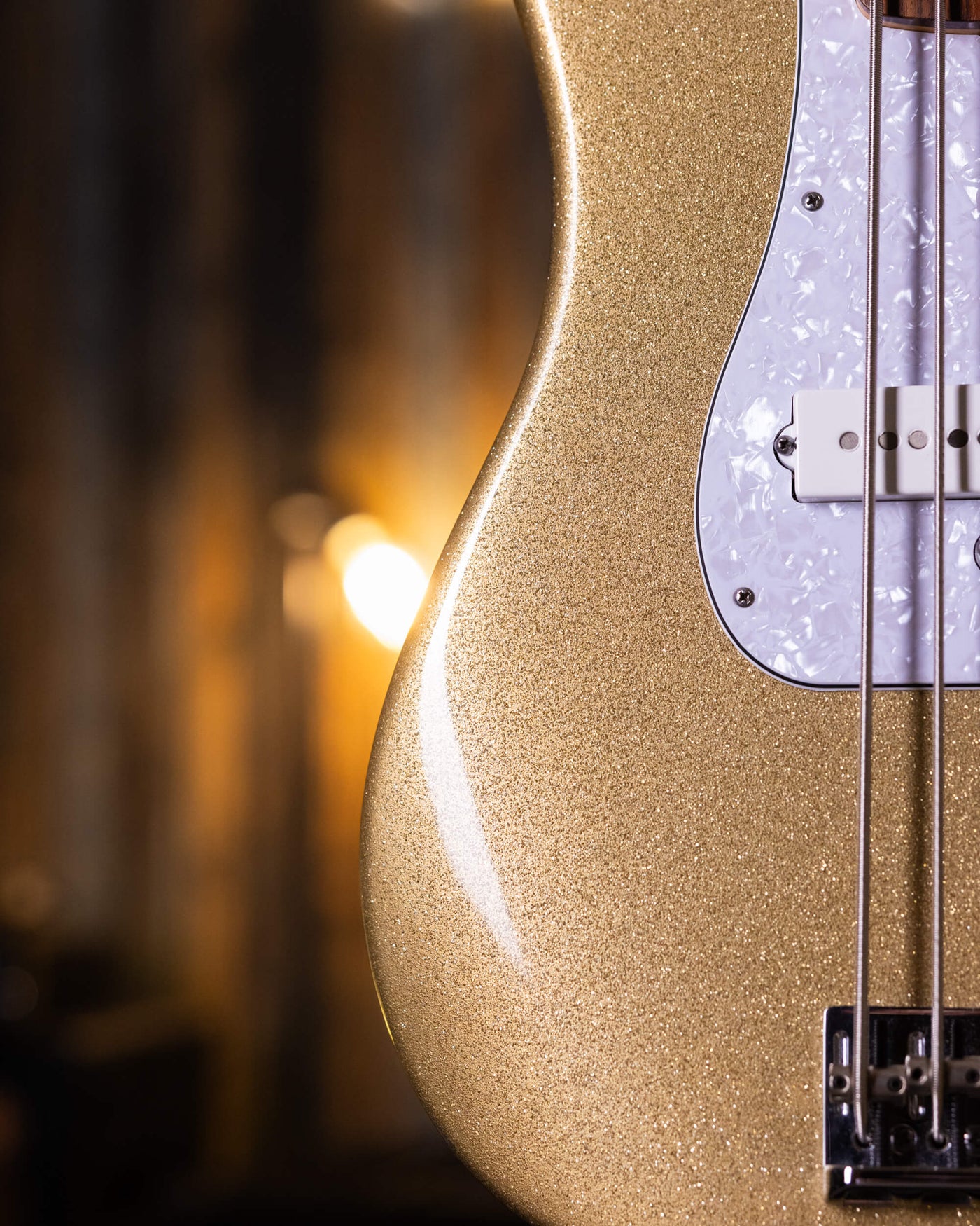 Fender Precision American Standard V Sparkle Shoreline Gold 2013 - Bajo Eléctrico