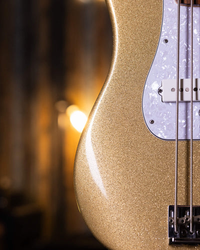 Fender Precision American Standard V Sparkle Shoreline Gold 2013 - Bajo Eléctrico