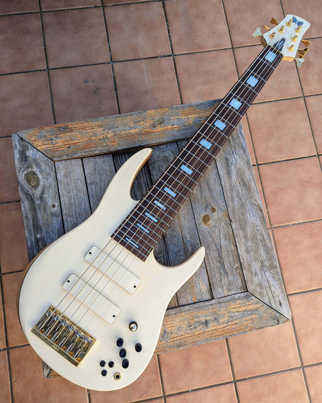 Fodera Contrabass 6 Elite Holly AJ 2022 - Bajo Eléctrico | Body • Model: Contrabass Elite 6• Wood: Alder (with Alder Tone Block)• Top: Holly • Finish: Satin Neck • Wood: 5-Pieces Hard-Rock Maple • Profile: Thin/Fast• Finish: Satin • String Spacing: 19 mm•