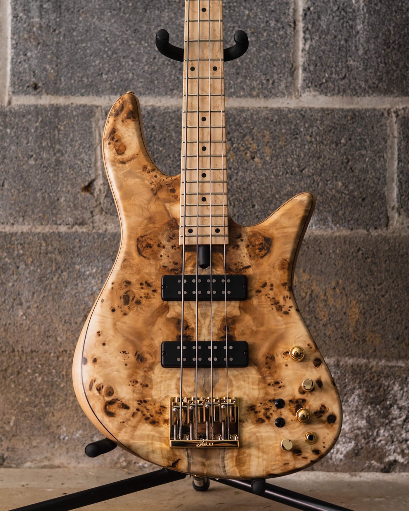 Fodera Emperor 4 Standard Special Poplar Burl (End-2024) - Bajo Eléctrico