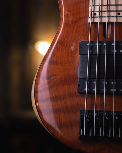 Fodera Emperor 5 Standar Special Flamed Redwood - Bajo Eléctrico