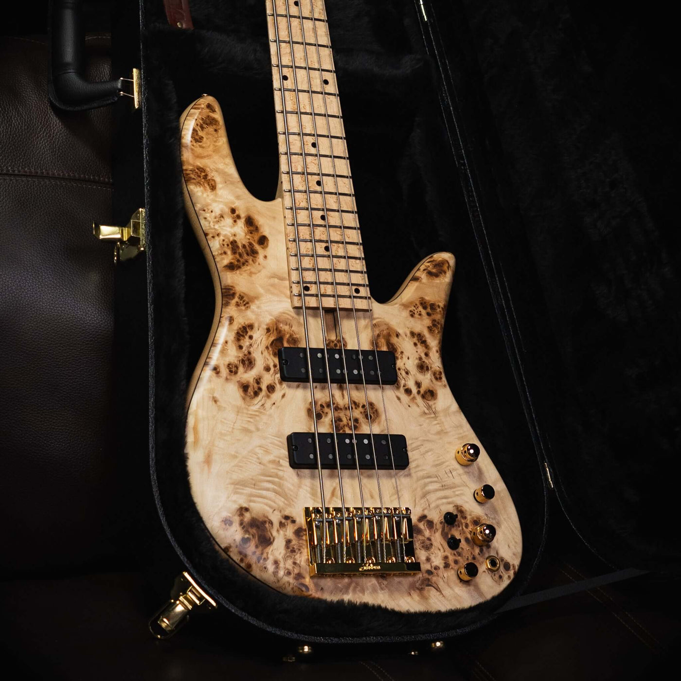 Fodera Emperor 5 Standard Special Poplar Burl 2023 - Bajo Eléctrico
