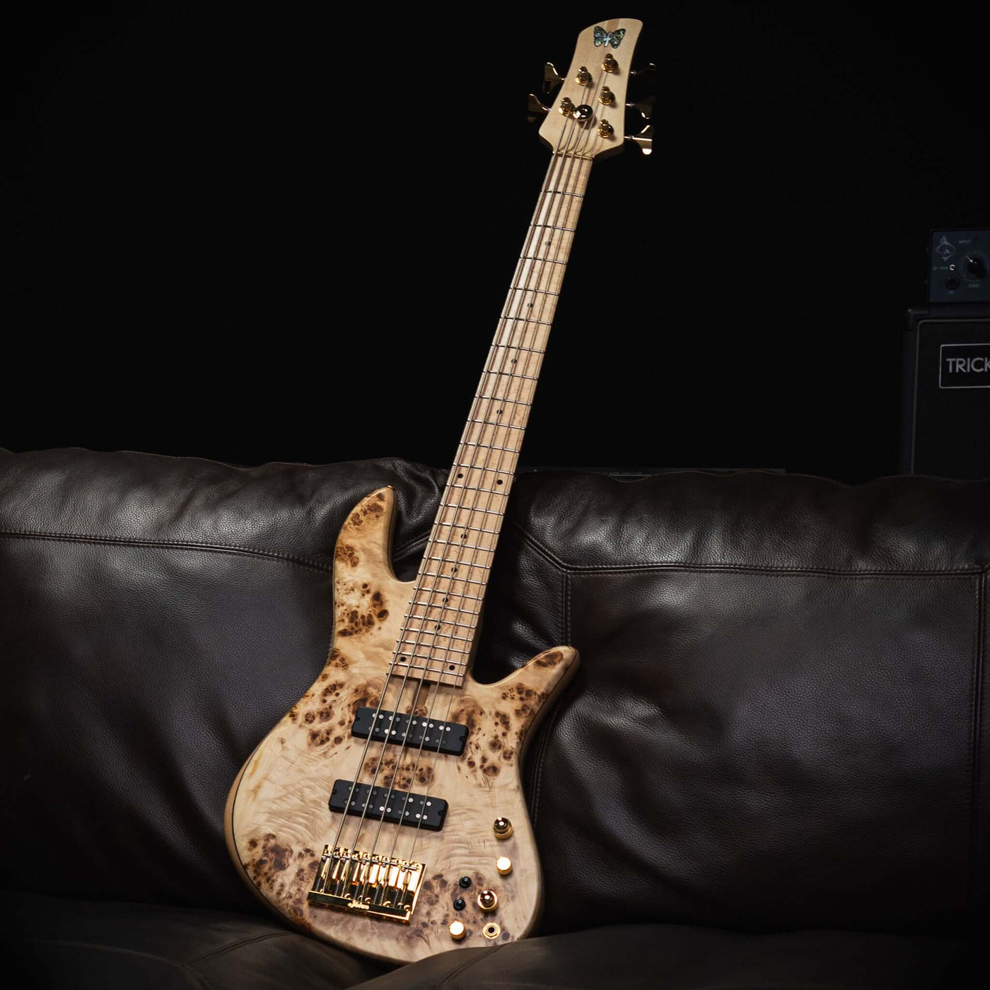 Fodera Emperor 5 Standard Special Poplar Burl 2023 - Bajo Eléctrico