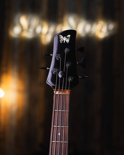 Fodera Emperor 5 Standard Trans Red Burst 2017  - Bajo Eléctrico