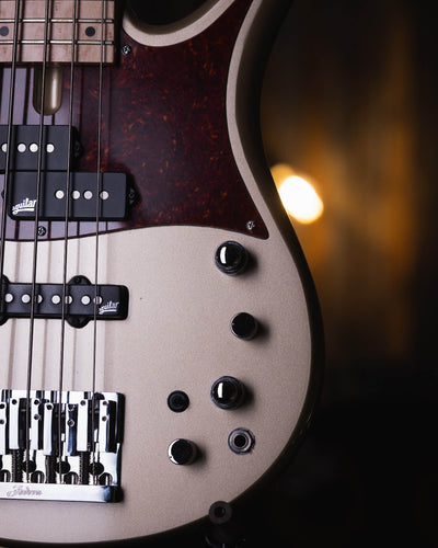 Fodera Monarch PJ 5 Classic Shoreline Gold 2020 - Bajo Eléctrico