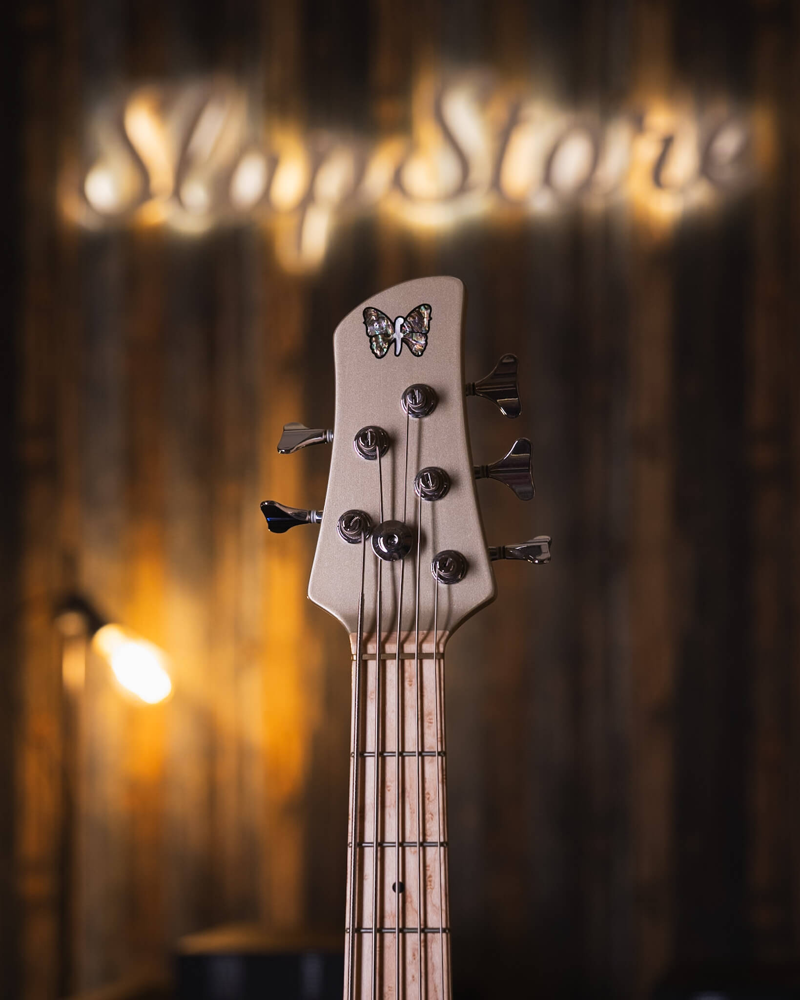 Fodera Monarch PJ 5 Classic Shoreline Gold 2021 - Bajo Eléctrico
