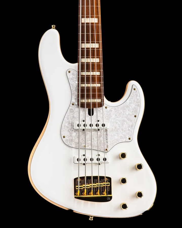 Mayones Jabba 5 Hadrien Feraud Signature Fretless Spruce Monolith White Satin 2027