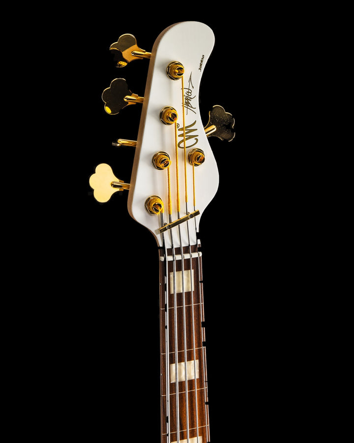 Mayones Jabba 5 Hadrien Feraud Signature Fretless Spruce Monolith White Satin 2027