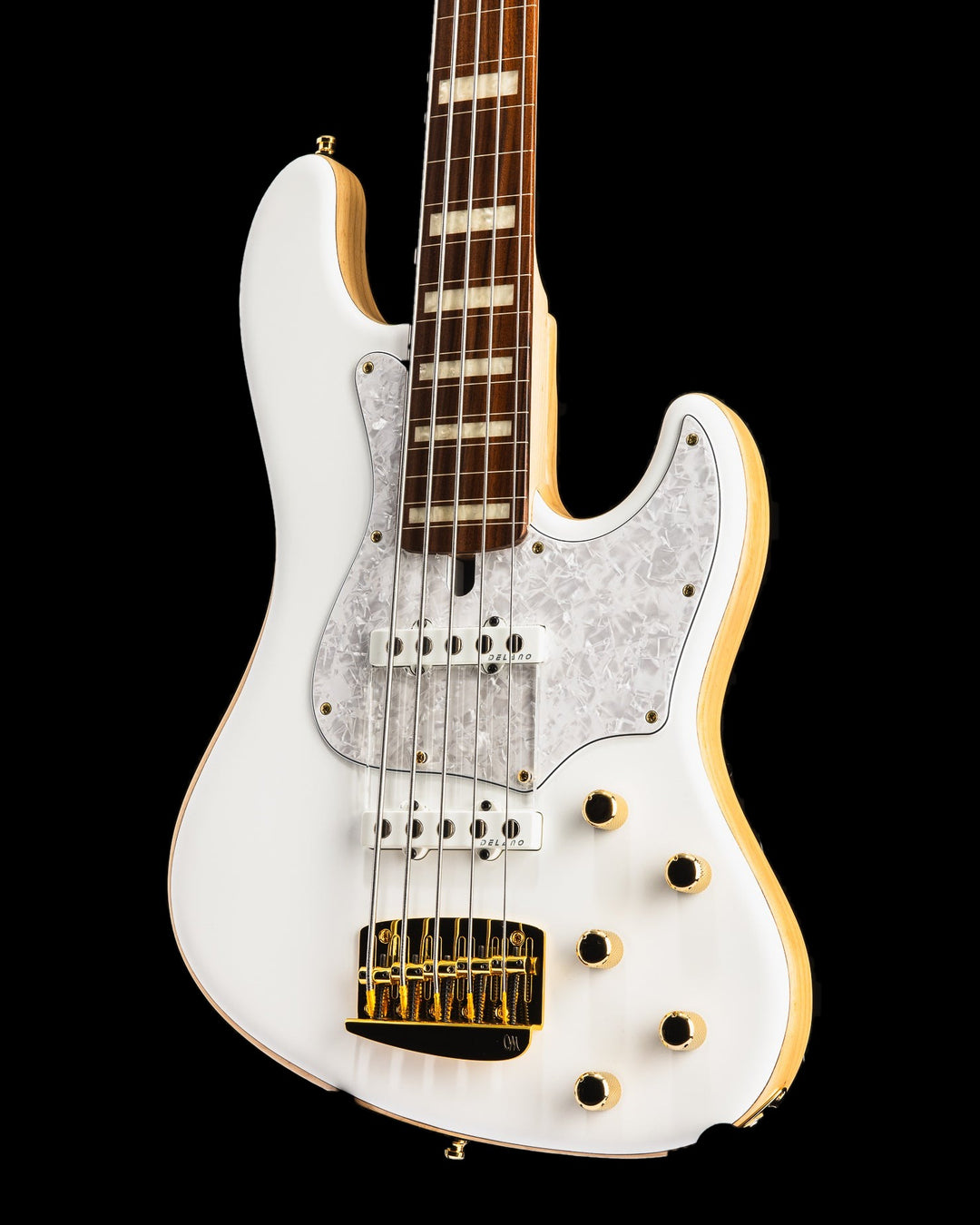 Mayones Jabba 5 Hadrien Feraud Signature Fretless Spruce Monolith White Satin 2027