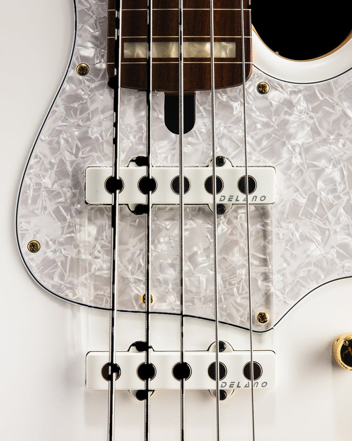 Mayones Jabba 5 Hadrien Feraud Signature Fretless Spruce Monolith White Satin 2027