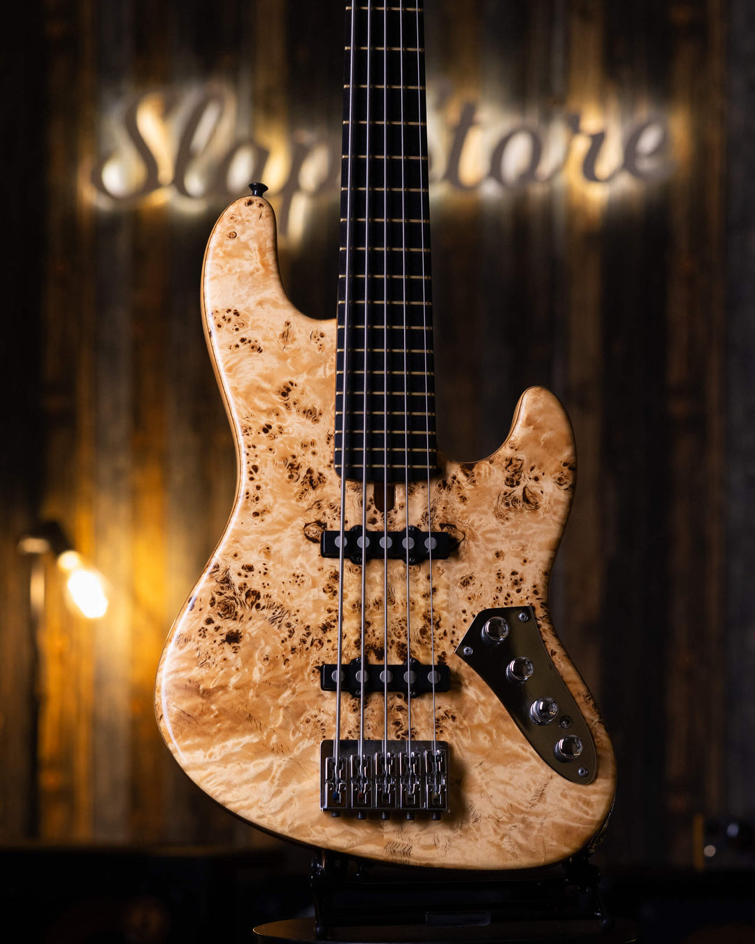 Mayones Jabba 5 Custom Poplar Burl 2011 - Bajo Eléctrico