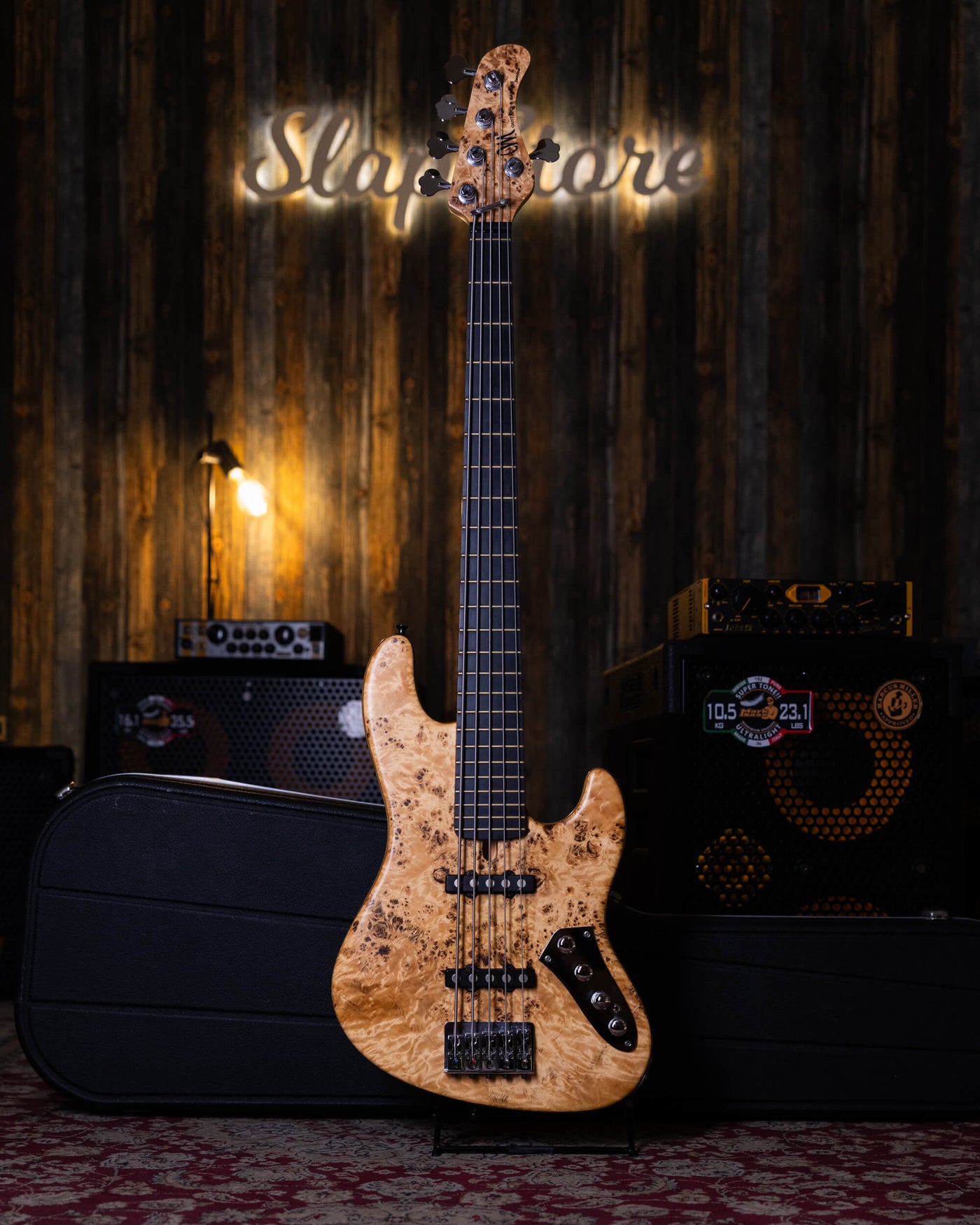 Mayones Jabba 5 Custom Poplar Burl 2011 - Bajo Eléctrico