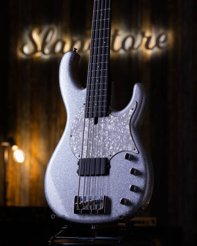 Modulus Funk Unlimited 5 Silver Sparkle 2008 - Bajo Eléctrico