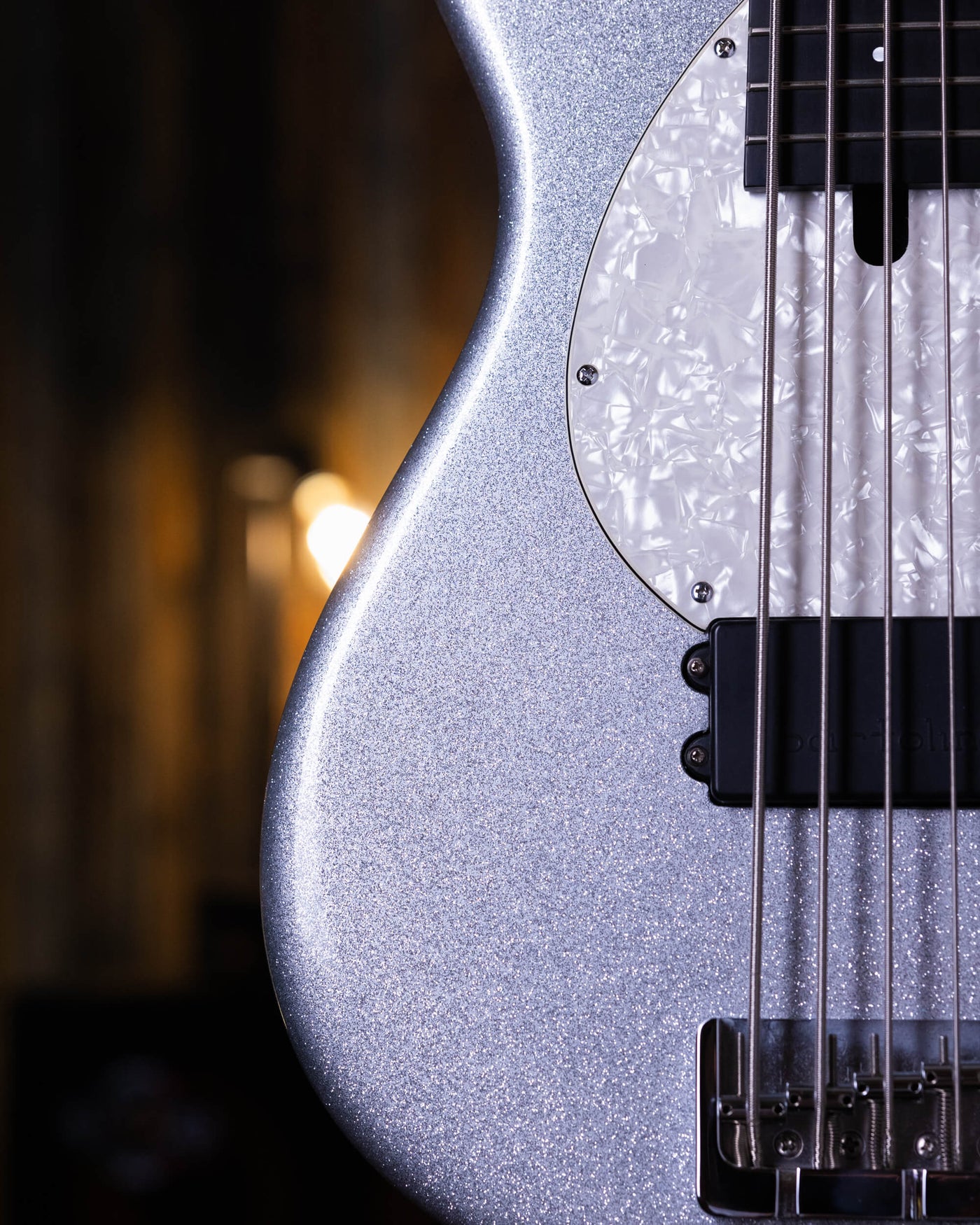 Modulus Funk Unlimited 5 Silver Sparkle 2008 - Bajo Eléctrico