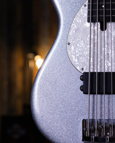 Modulus Funk Unlimited 5 Silver Sparkle 2008 - Bajo Eléctrico