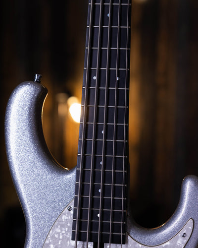 Modulus Funk Unlimited 5 Silver Sparkle 2008 - Bajo Eléctrico