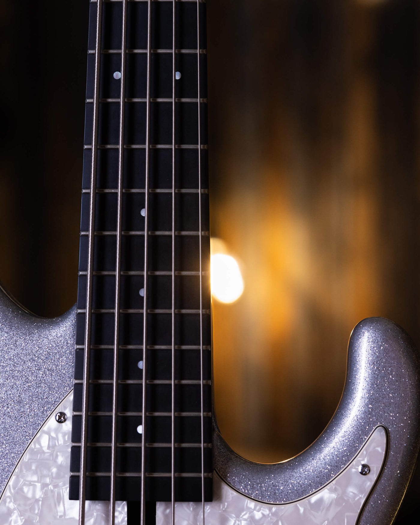 Modulus Funk Unlimited 5 Silver Sparkle 2008 - Bajo Eléctrico
