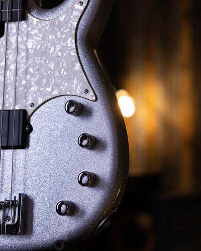 Modulus Funk Unlimited 5 Silver Sparkle 2008 - Bajo Eléctrico