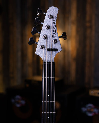 Modulus Funk Unlimited 5 Silver Sparkle 2008 - Bajo Eléctrico