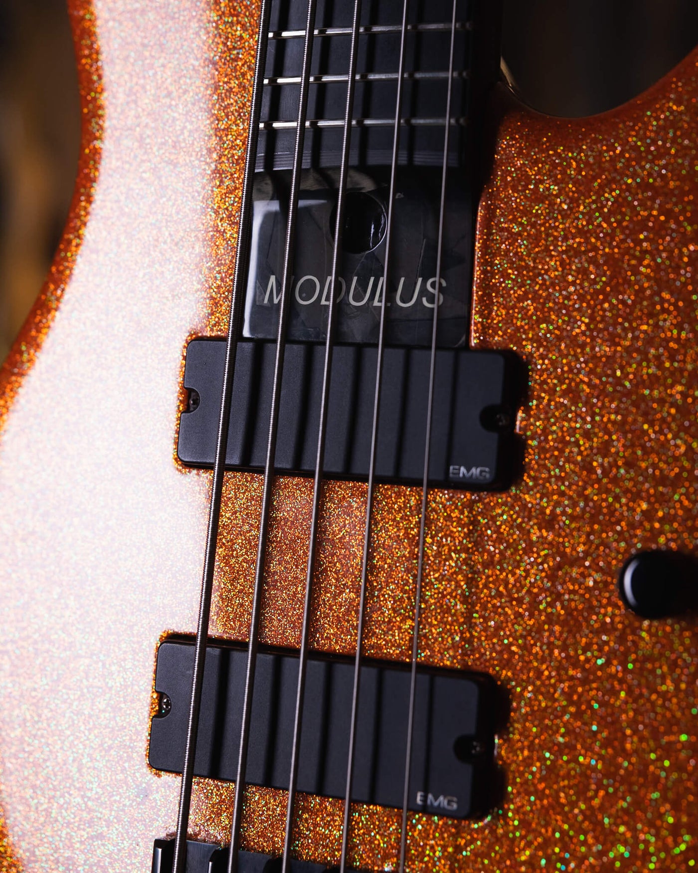 Modulus Quantum 5 Orange Sparkle 2001 - Bajo Eléctrico