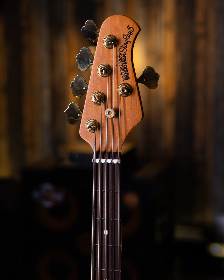 Musicman Stringray 5 Special 5 H Amethyst Sparkle 2021 - Bajo Eléctrico | El primer bajo diseñado completamente por Ernie Ball MusicMan, el Stingray 5, apareció en 1987 y desde ese momento se ha convertido en un estándar de la industria. El StingRay5 sati