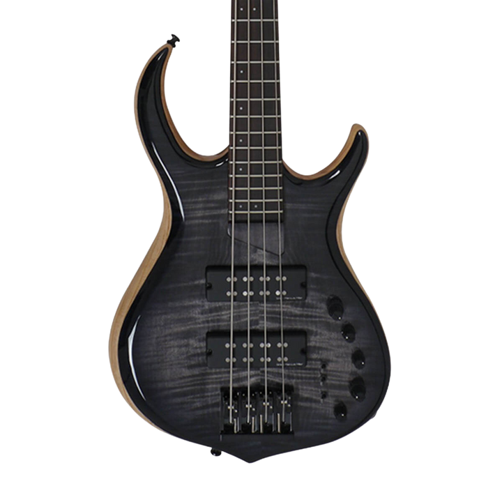 Sire M7 Ash Transparent Black (2nd Gen) - Bajo Eléctrico | Si me hubiesen mostrado los bajos Sire guiándonos solamente por el precio, habría tenido muchas dudas sobre qué tan buenos serían. Afortunadamente, tuve la oportunidad de ver uno y tocarlo sin sab