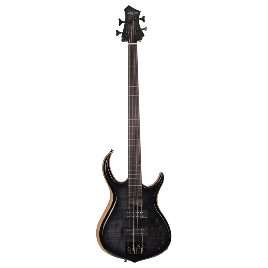 Sire M7 Ash Transparent Black (2nd Gen) - Bajo Eléctrico | Si me hubiesen mostrado los bajos Sire guiándonos solamente por el precio, habría tenido muchas dudas sobre qué tan buenos serían. Afortunadamente, tuve la oportunidad de ver uno y tocarlo sin sab