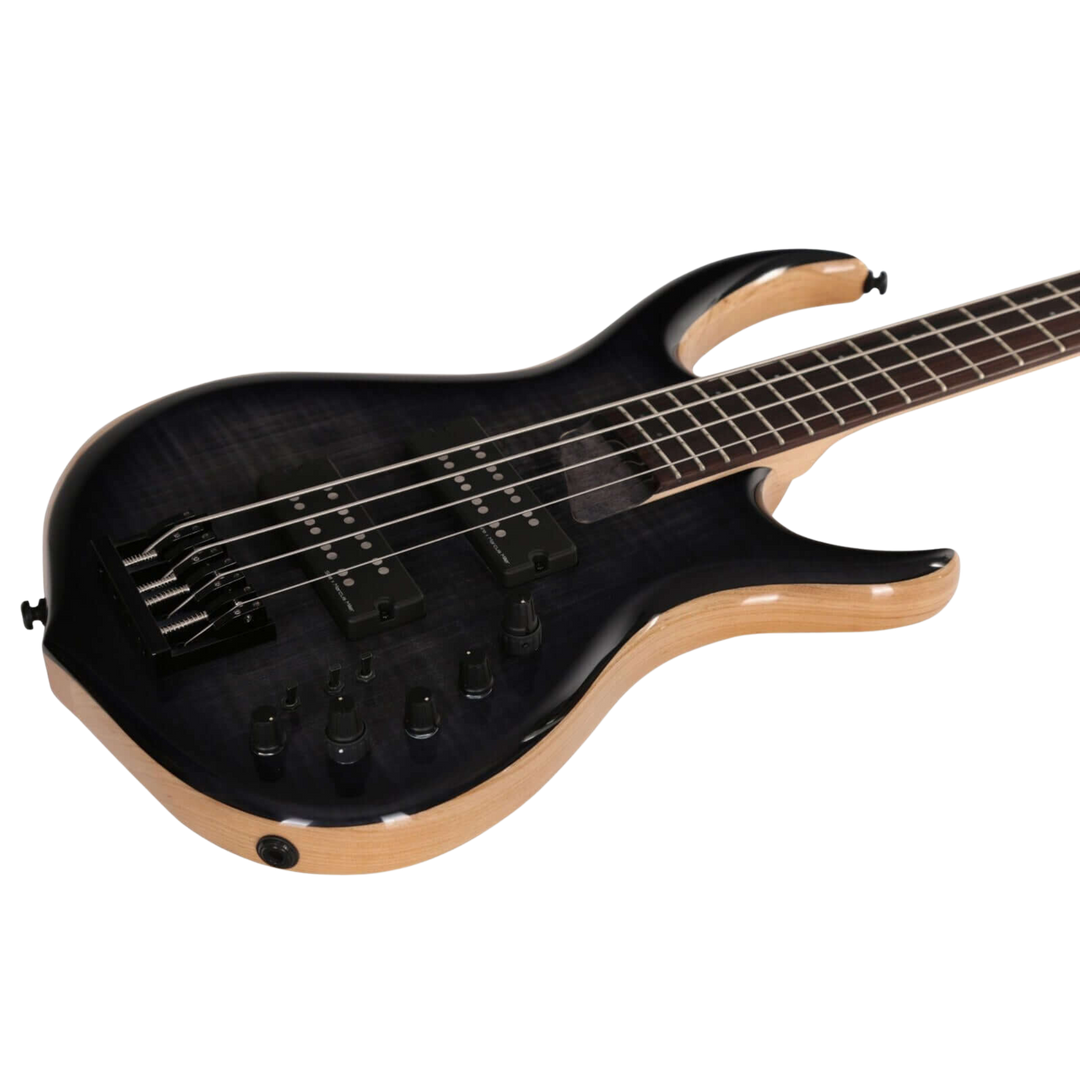 Sire M7 Ash Transparent Black (2nd Gen) - Bajo Eléctrico | Si me hubiesen mostrado los bajos Sire guiándonos solamente por el precio, habría tenido muchas dudas sobre qué tan buenos serían. Afortunadamente, tuve la oportunidad de ver uno y tocarlo sin sab