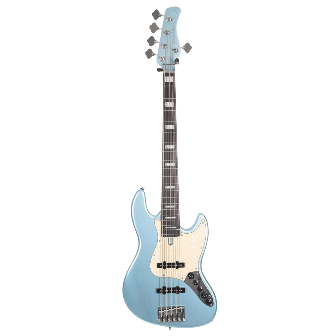 Sire V7 Alder-5 Lake Placid Blue (2nd Gen) - Bajo Eléctrico | Si me hubiesen mostrado los bajos Sire guiándonos solamente por el precio, habría tenido muchas dudas sobre qué tan buenos serían. Afortunadamente, tuve la oportunidad de ver uno y tocarlo sin