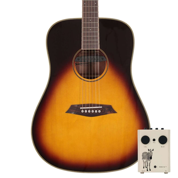 Sire R3-DZ Vintage Sunburst - Guitarra Electroacústica | Sire made waves in the industry with their stunning range of bass guitars, co-designed by the legendary Marcus Miller. Now they’re taking a leap into uncharted territory: acoustic guitars. And if th