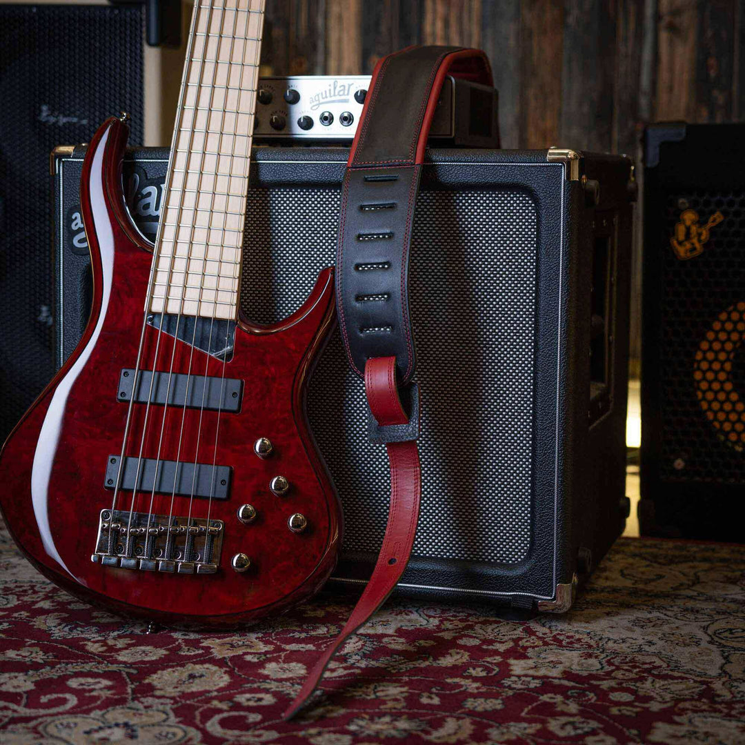 Ergostraps Ferrari 3" | * Correa de instrumento musical. Foto referencial: Al ser un producto de cuero, el color puede variar ligeramente. | Gearhub