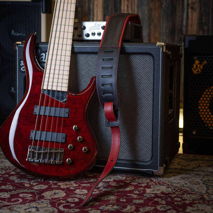 Ergostraps Ferrari 3" | * Correa de instrumento musical. Foto referencial: Al ser un producto de cuero, el color puede variar ligeramente. | Gearhub