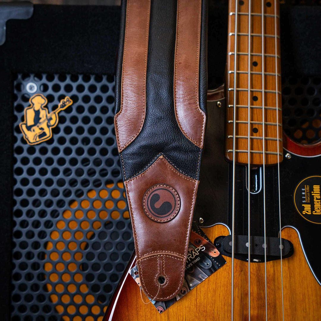 Ergostraps River 4" Whisky Brown | * Correa de instrumento musical. Foto referencial: Al ser un producto de cuero, el color puede variar ligeramente. | Gearhub