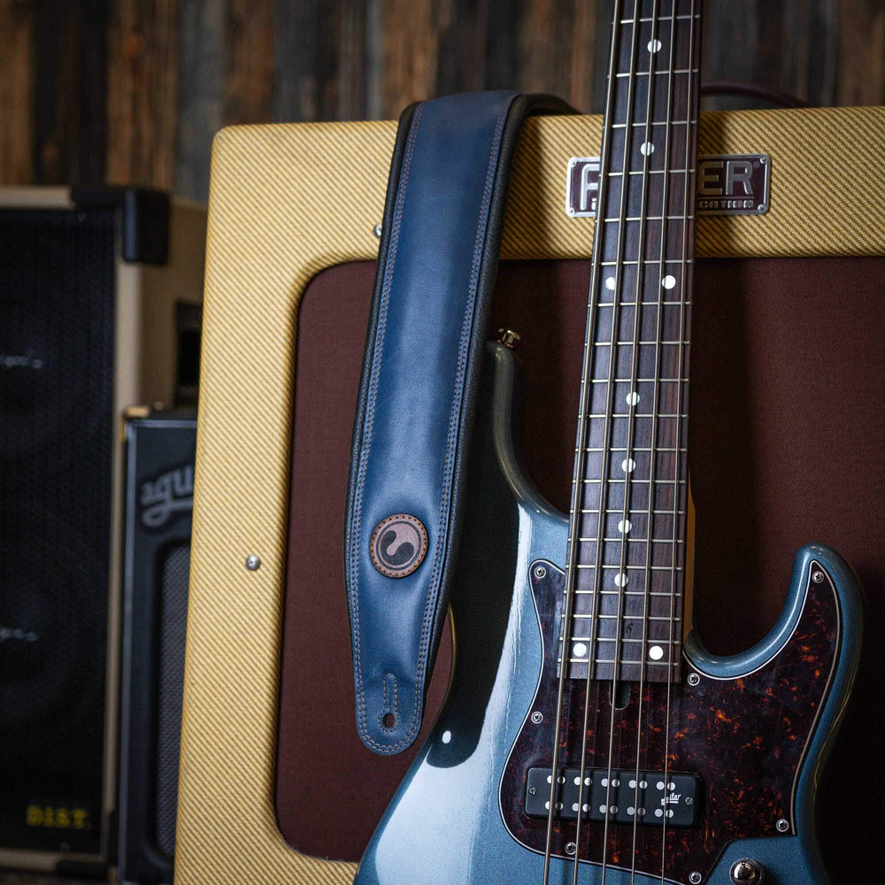 Ergostraps Rocket 3" Blue | * Foto referencial: Al ser un producto de cuero, el color puede variar ligeramente. | Gearhub