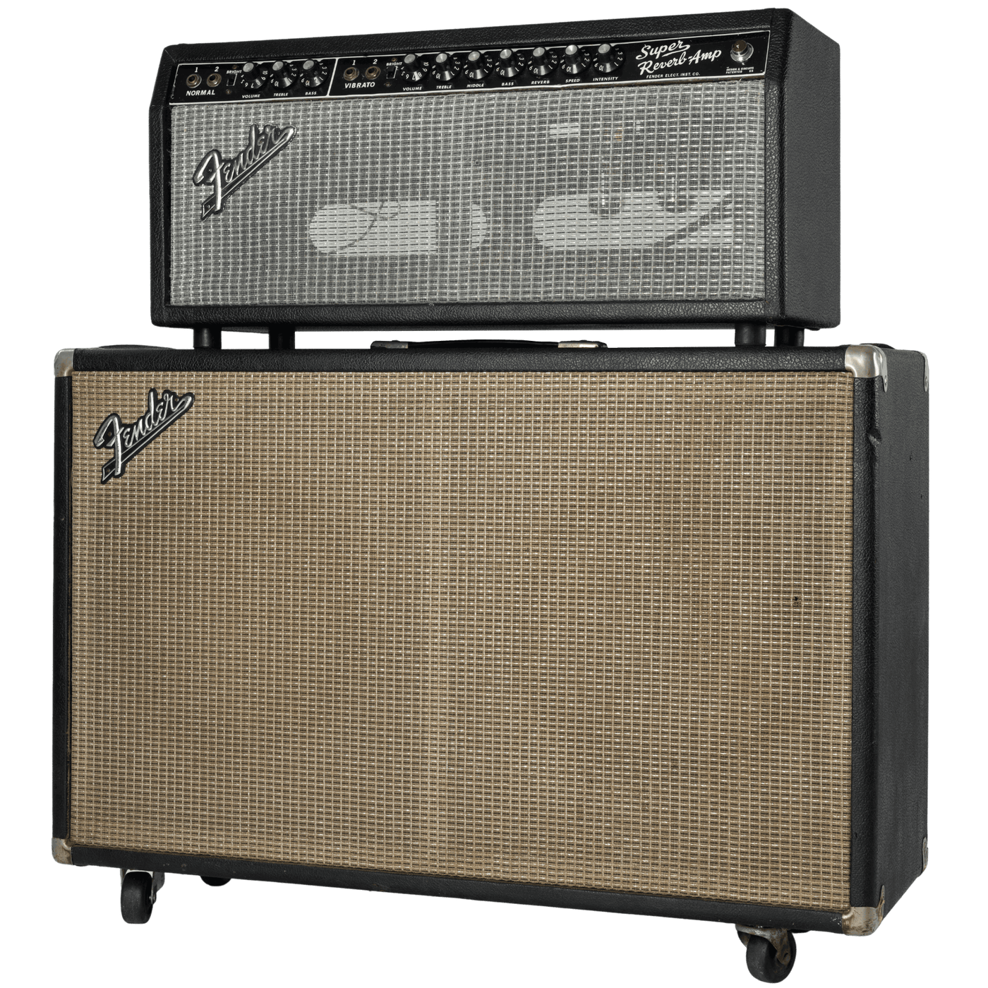 1968 Vintage Fender Super Reverb Amp Head Vintage 60s 2x12