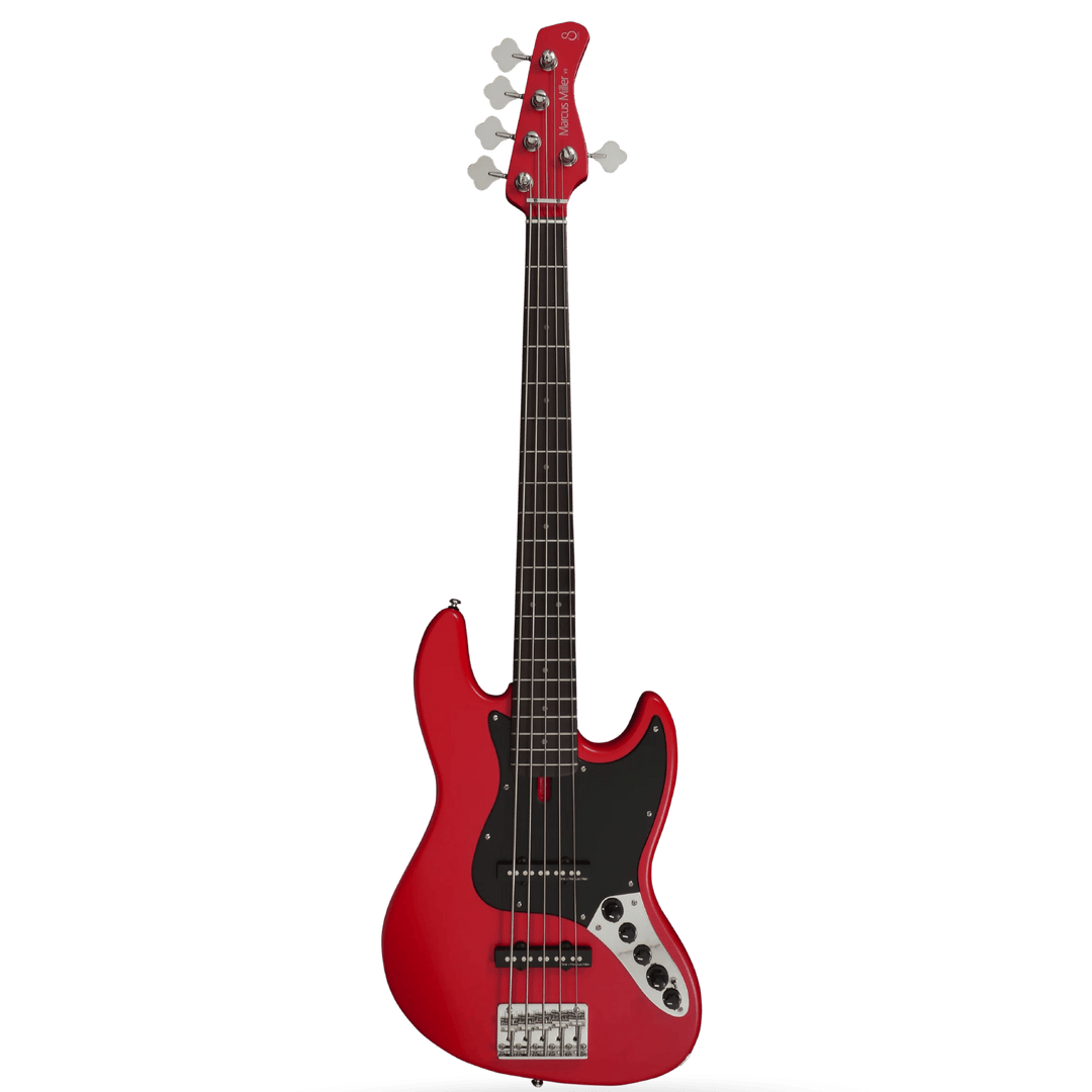 Sire V3-5 Red Satin (2nd Gen) - Bajo Eléctrico | Si me hubiesen mostrado los bajos Sire guiándonos solamente por el precio, habría tenido muchas dudas sobre qué tan buenos serían. Afortunadamente, tuve la oportunidad de ver uno y tocarlo sin saber cuánto