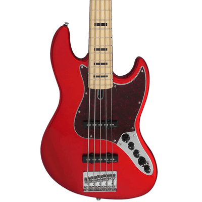 Sire V7 Vintage Ash 5 Bright Metallic Red (2nd Gen) - Bajo Eléctrico