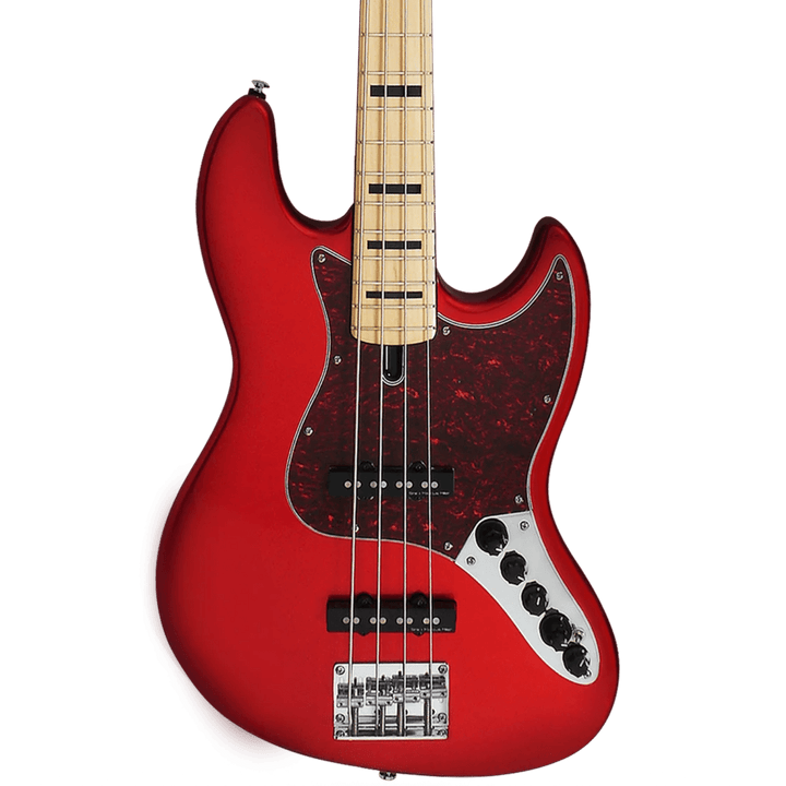 Sire V7 Vintage Ash Bright Metallic Red (2nd Gen) - Bajo Eléctrico | Si me hubiesen mostrado los bajos Sire guiándonos solamente por el precio, habría tenido muchas dudas sobre qué tan buenos serían. Afortunadamente, tuve la oportunidad de ver uno y tocar
