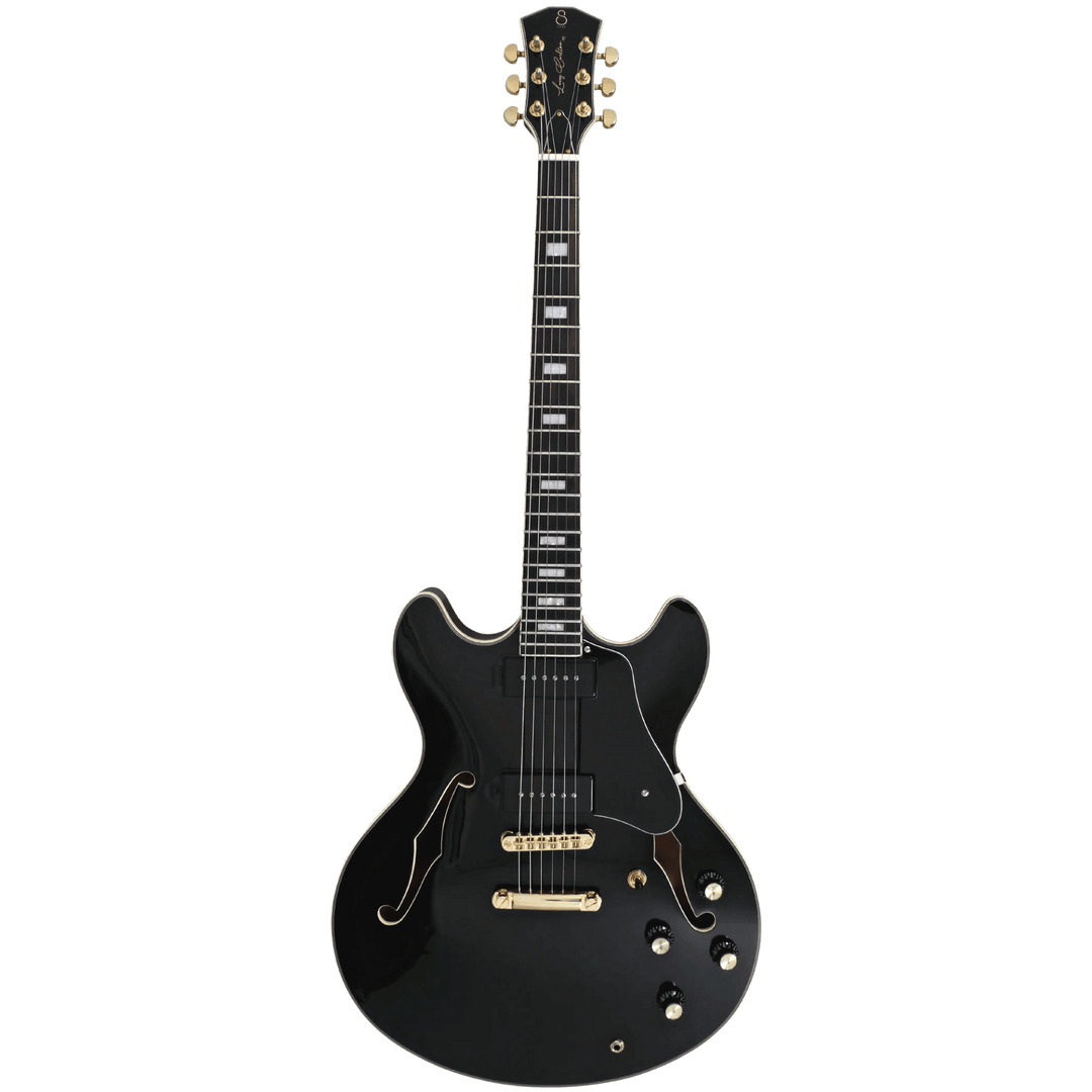 Sire H7V Black - Guitarra Eléctrica | La Guitarra Sire H7 fue diseñada según las especificaciones y preferencias exactas de su homónimo. Esta excelente guitarra eléctrica semi-hollow está repleta de componentes de alta calidad. Su cuerpo de arce laminado