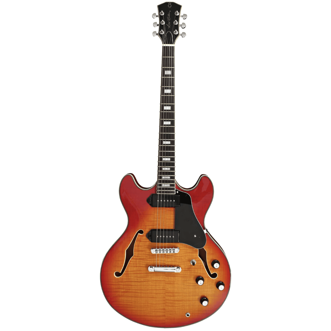 Sire H7V Cherry Sunburst - Guitarra Eléctrica | La Guitarra Sire H7 fue diseñada según las especificaciones y preferencias exactas de su homónimo. Esta excelente guitarra eléctrica semi-hollow está repleta de componentes de alta calidad. Su cuerpo de arce