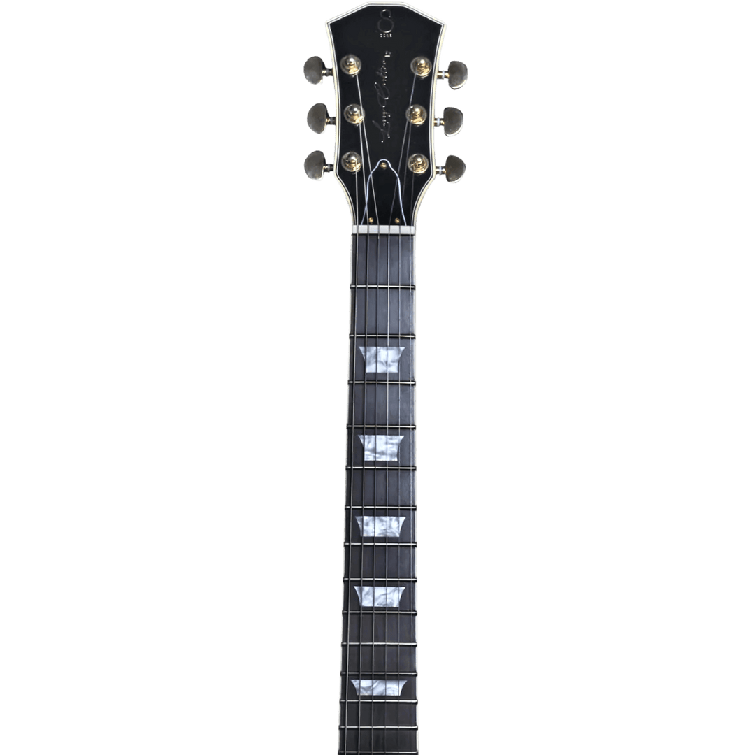 Sire L7V Black - Guitarra Eléctrica | Esta guitarra eléctrica de un solo corte con forma de Les Paul, Sire L7, está compuesta por un clásico y moderno equipamiento aprobado por Larry Carlton. Con un sonido prominente, puro, claro y equilibrado para presen