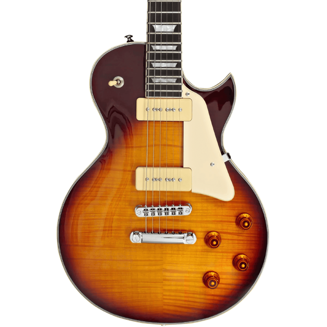 Sire L7V Tobacco Sunburst - Guitarra Eléctrica | Esta guitarra eléctrica de un solo corte con forma de Les Paul, Sire L7, está compuesta por un clásico y moderno equipamiento aprobado por Larry Carlton. Con un sonido prominente, puro, claro y equilibrado
