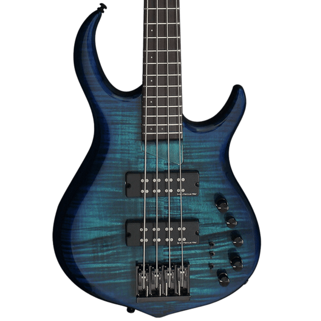 Sire M7 Alder Transparent Blue (2nd Gen) - Bajo Eléctrico | Si me hubiesen mostrado los bajos Sire guiándonos solamente por el precio, habría tenido muchas dudas sobre qué tan buenos serían. Afortunadamente, tuve la oportunidad de ver uno y tocarlo sin sa