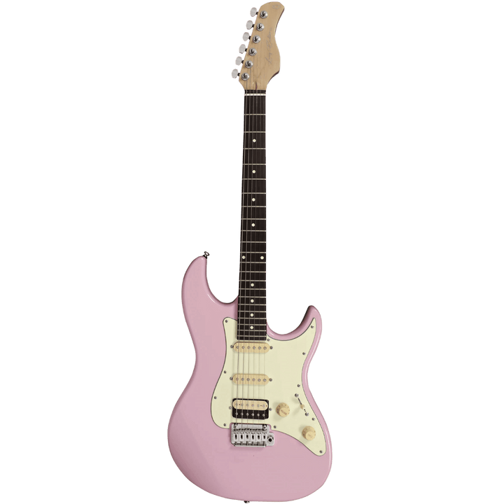 Sire S3 Pink - Guitarra Eléctrica | La guitarra eléctrica tradicional en forma de S se mejora con especificaciones electrónicas y de hardware diseñadas por Larry Carlton para adaptarse a la mayoría de los estilos de guitarra, desde el clásico hasta el con