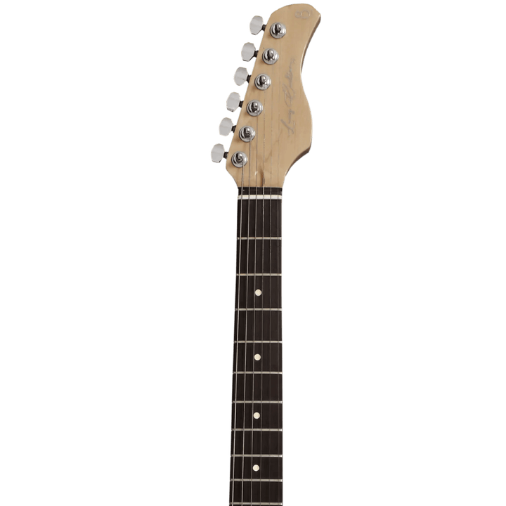 Sire S3 Pink - Guitarra Eléctrica | La guitarra eléctrica tradicional en forma de S se mejora con especificaciones electrónicas y de hardware diseñadas por Larry Carlton para adaptarse a la mayoría de los estilos de guitarra, desde el clásico hasta el con