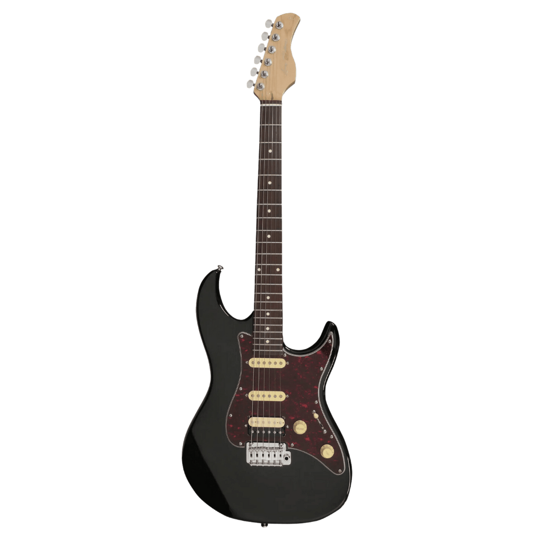 Sire S3 Black - Guitarra Eléctrica | La guitarra eléctrica tradicional en forma de S se mejora con especificaciones electrónicas y de hardware diseñadas por Larry Carlton para adaptarse a la mayoría de los estilos de guitarra, desde el clásico hasta el co