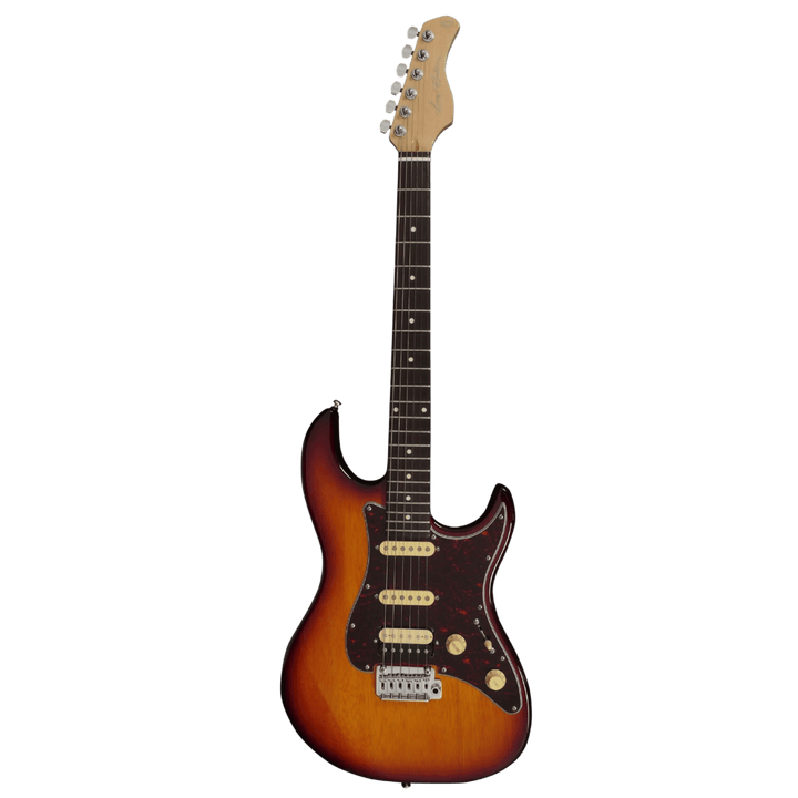 Sire S3 Tobacco Sunburst - Guitarra Eléctrica | La guitarra eléctrica tradicional en forma de S se mejora con especificaciones electrónicas y de hardware diseñadas por Larry Carlton para adaptarse a la mayoría de los estilos de guitarra, desde el clásico